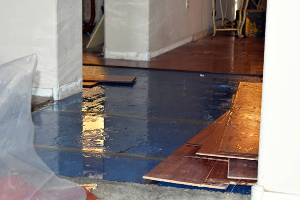 Professional Water Extraction technician working in Hewitt, WI